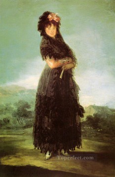 マリアナ・ワルトシュタインの肖像 ロマンチックな現代フランシスコ・ゴヤ Oil Paintings